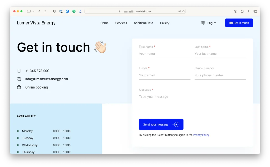 webfolio website maker electrician 2en